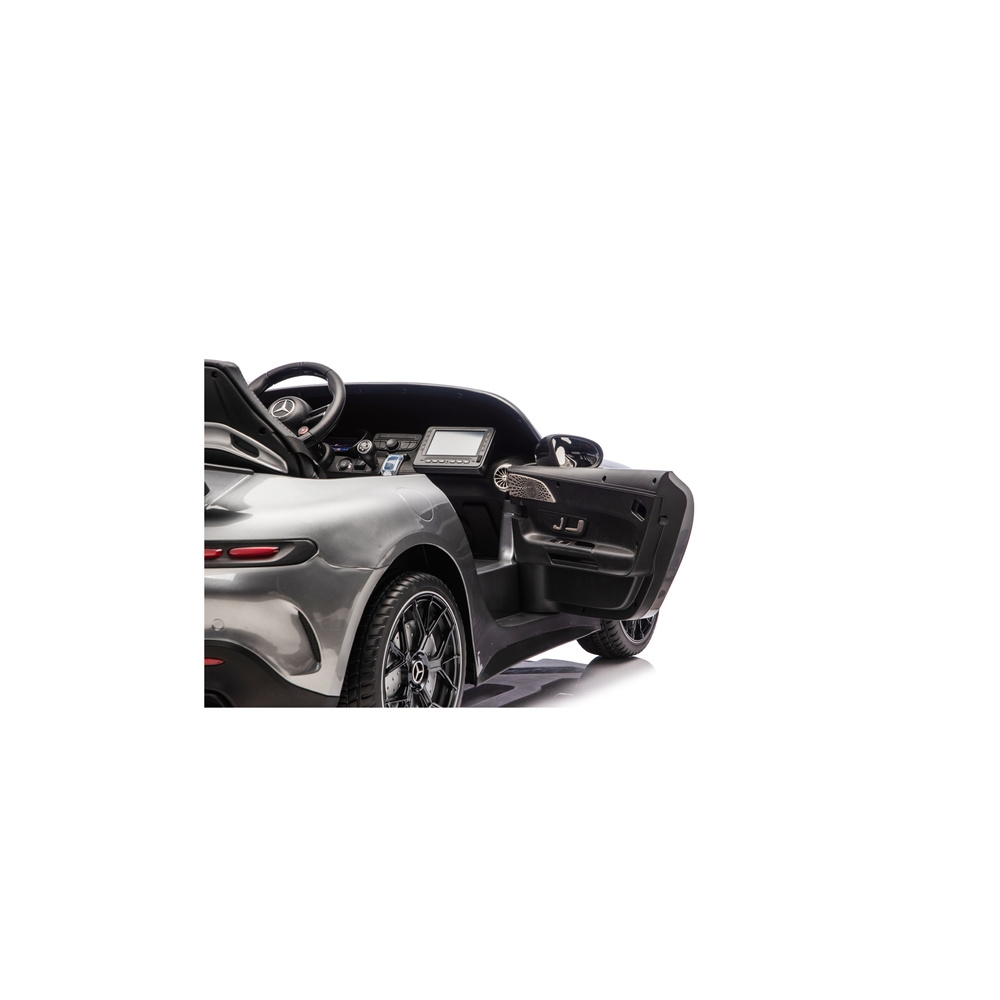 Elektromobilis Mercedes GT63 AMG DK-GT63 24V, lakuotas pilkas-Elektromobiliai vaikams, Mašinos-e-vaikas