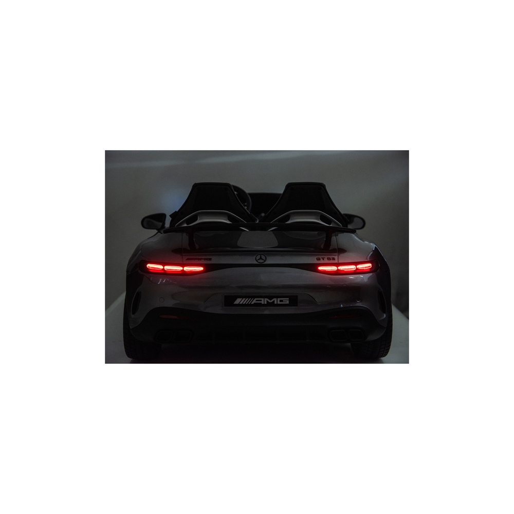 Elektromobilis Mercedes GT63 AMG DK-GT63 24V, lakuotas pilkas-Elektromobiliai vaikams, Mašinos-e-vaikas