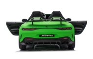 Elektromobilis Mercedes GT63 AMG DK-GT63 24V su tyliu varikliu, Matte Green-Elektromobiliai vaikams, Mašinos-e-vaikas