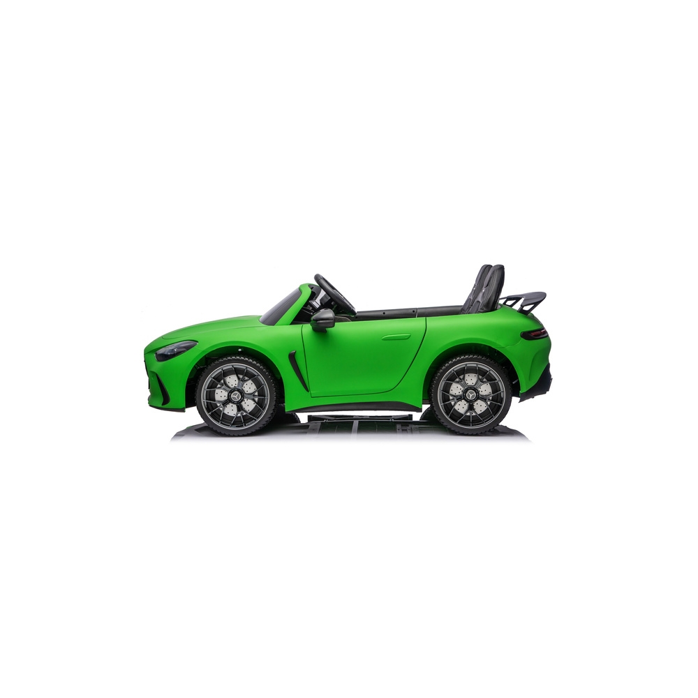 Elektromobilis Mercedes GT63 AMG DK-GT63 24V su tyliu varikliu, Matte Green-Elektromobiliai vaikams, Mašinos-e-vaikas