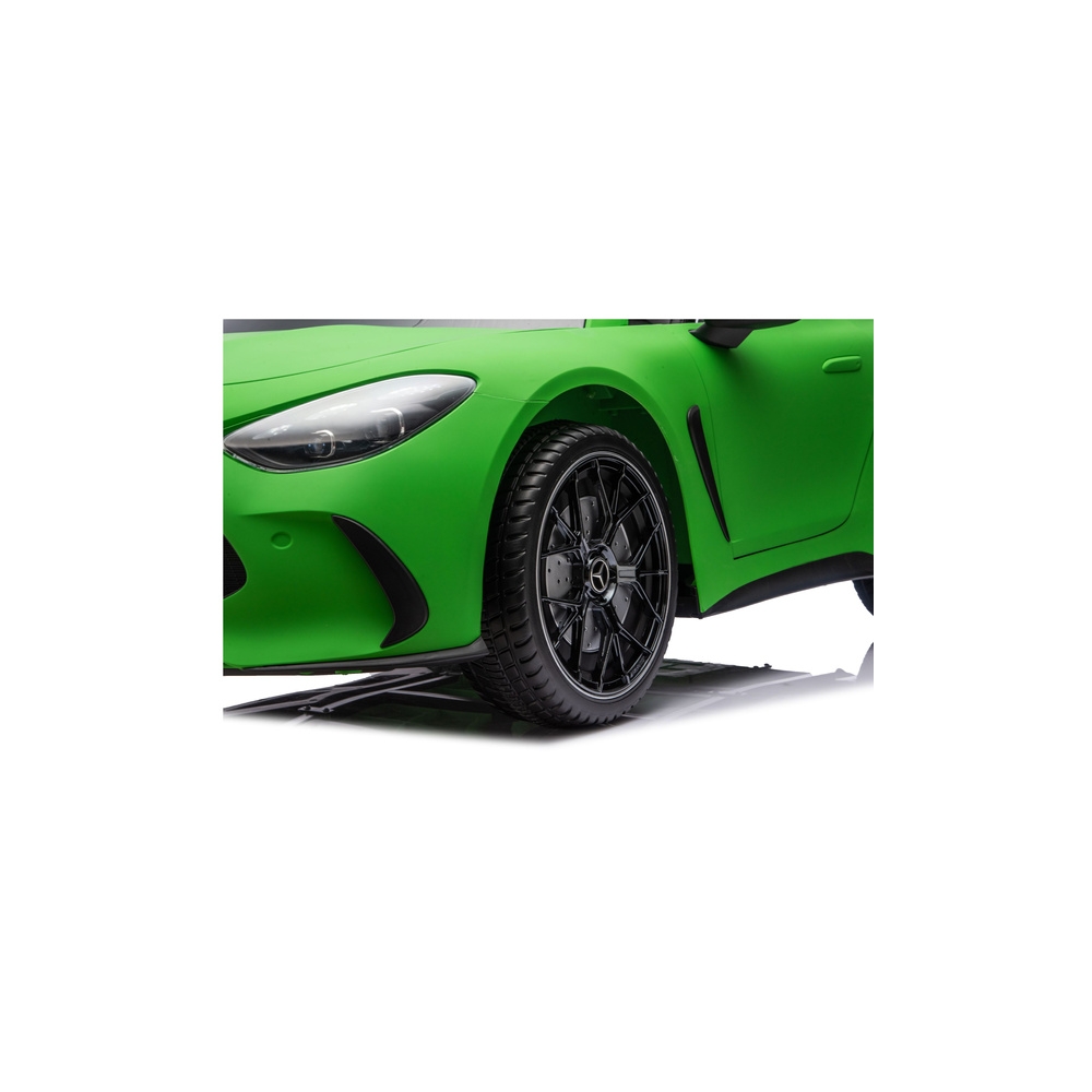 Elektromobilis Mercedes GT63 AMG DK-GT63 24V su tyliu varikliu, Matte Green-Elektromobiliai vaikams, Mašinos-e-vaikas