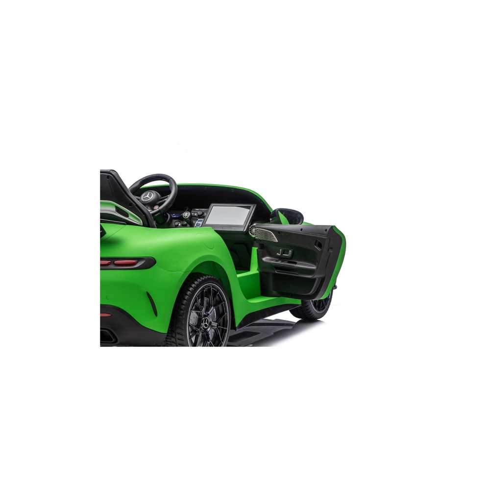 Elektromobilis Mercedes GT63 AMG DK-GT63 24V su tyliu varikliu, Matte Green-Elektromobiliai vaikams, Mašinos-e-vaikas