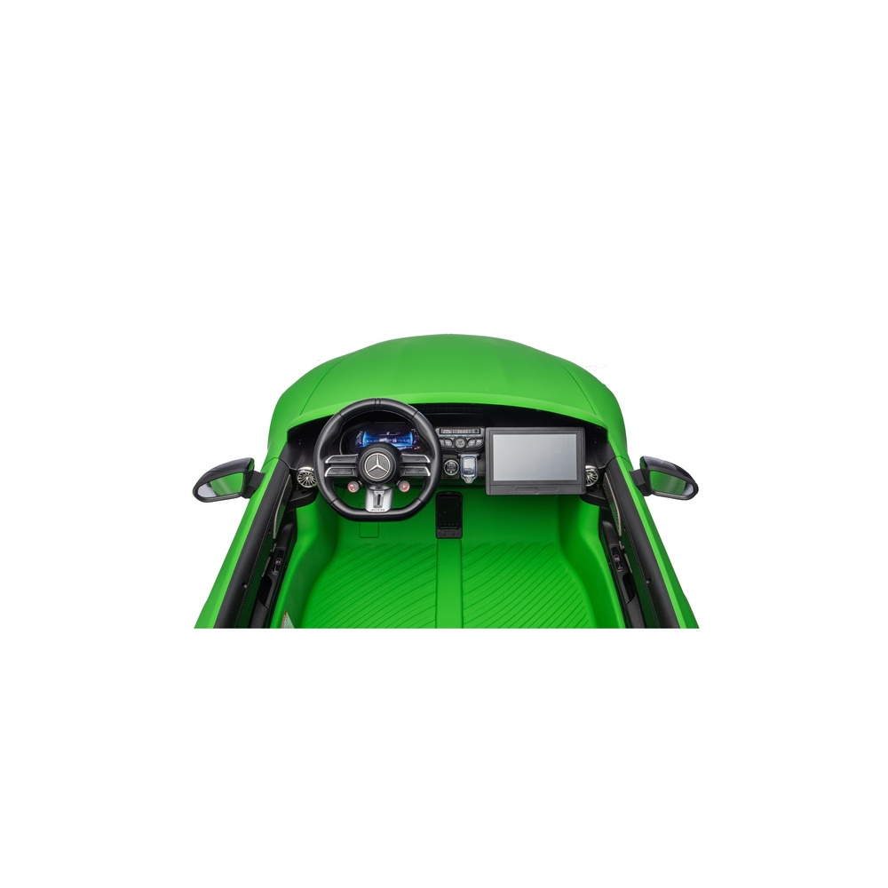Elektromobilis Mercedes GT63 AMG DK-GT63 24V su tyliu varikliu, Matte Green-Elektromobiliai vaikams, Mašinos-e-vaikas