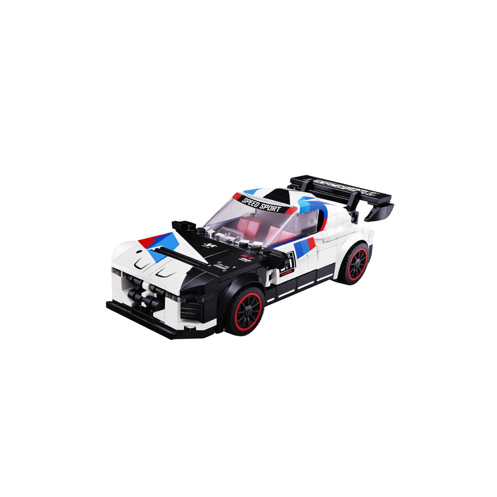 Konstruktorius Sportinis automobilis robotas 2W1 Baltas 320 el.