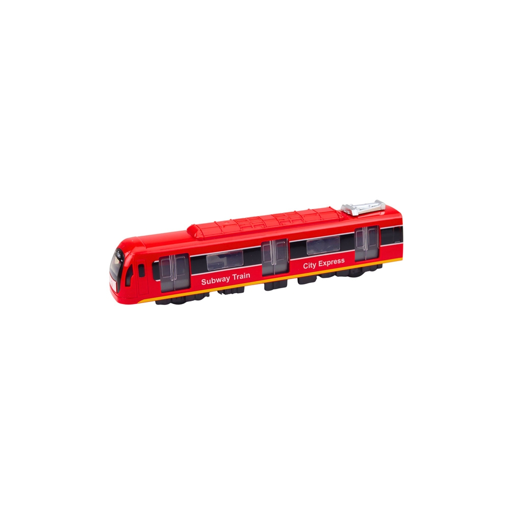 Metro traukinys City Express Atidaromos durys Šviesos garsas Raudonas-Žaislai, Auto ir transporto žaislai, Traukiniai-e-vaikas