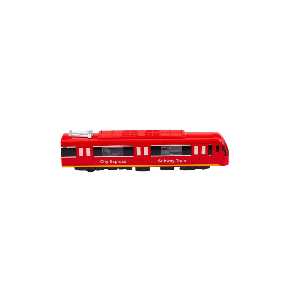 Metro traukinys City Express Atidaromos durys Šviesos garsas Raudonas-Žaislai, Auto ir transporto žaislai, Traukiniai-e-vaikas