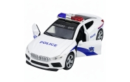 Policijos automobilis Atidaromos durys Žibintai Garsas Baltas-Žaislai, Auto ir transporto žaislai, Mašinos-e-vaikas