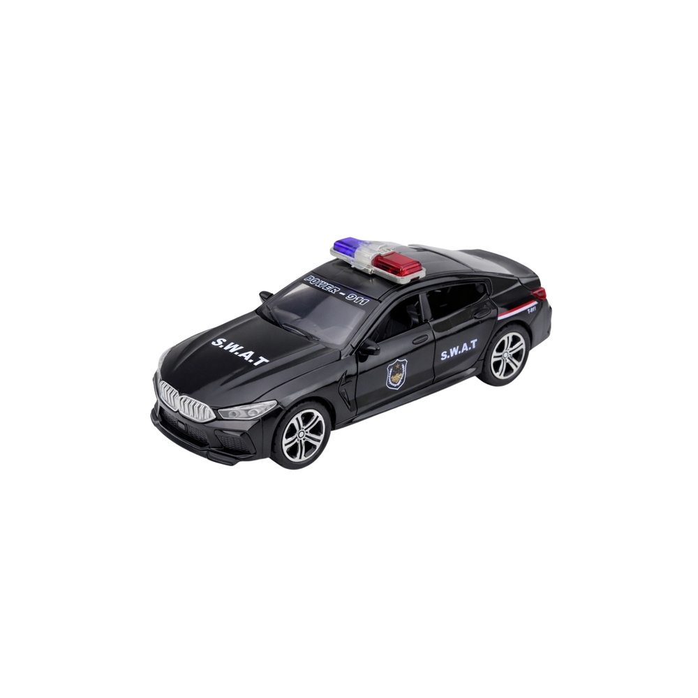 SWAT specialaus padalinio automobilis Atidaromos durys Žibintai Garsai Juodas-Žaislai, Auto ir transporto žaislai, Mašinos-e-vai