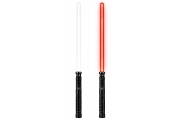 Miecz Laserowy Świetlny LED Z Dźwiękami Metalowa Rękojeść 75 cm
