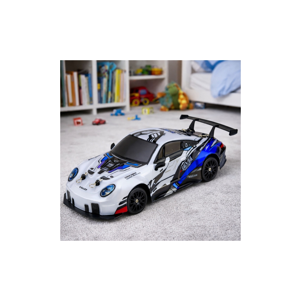 Nuotoliniu būdu valdomas Drift automobilis RC keičiamais ratais 4WD mėlyna 1:24-Žaislai, Auto ir transporto žaislai, Valdomos ra