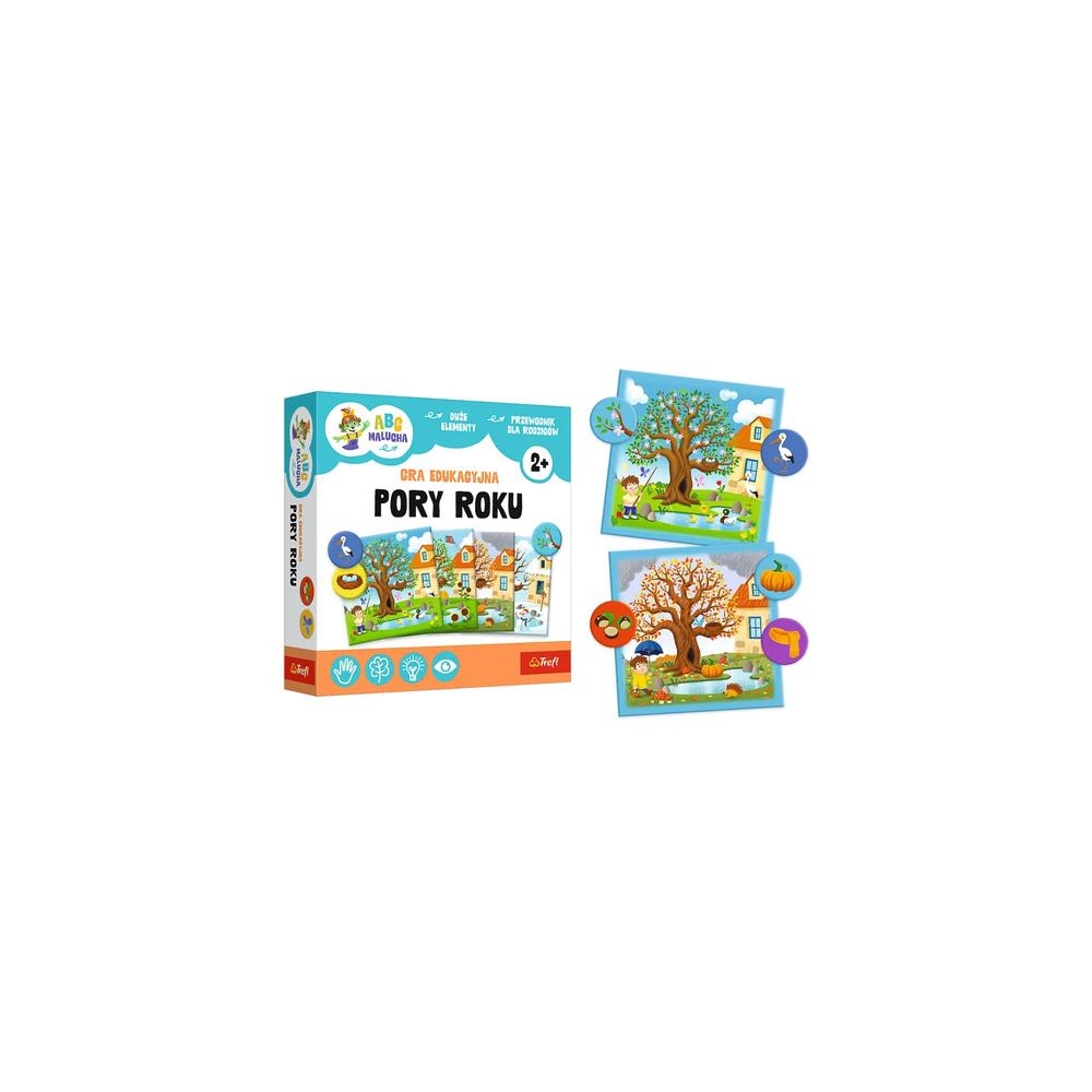 Mokomasis žaidimas "Metų laikai" ABC Toddler Trefl Family 02906-Žaislai, Lavinamieji žaislai, Mokomieji žaislai-e-vaikas