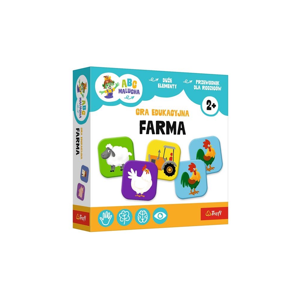 Mokomasis žaidimas Farm ABC Toddler Family Trefl 02909-Žaislai, Lavinamieji žaislai, Mokomieji žaislai-e-vaikas