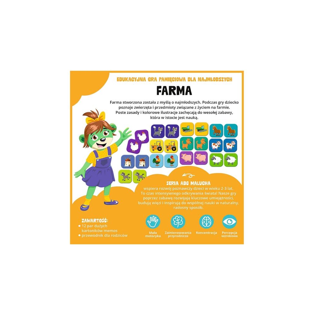 Gra edukacyjna Farma ABC Malucha Rodzina Treflików Trefl 02909