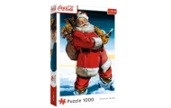 Dėlionė - 1000 XMAS - Coca-Cola: Kalėdų Senelis ant sniego - Trefl 10923