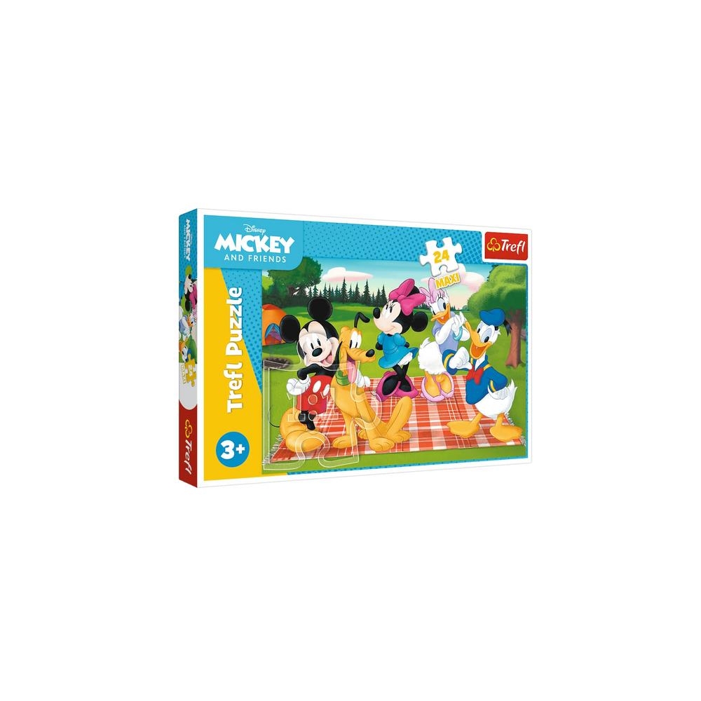 Dėlionė - 24 Maxi - Disney Peliukas Mikis ir draugai - Trefl 14380-Žaislai, Dėlionės, Dėlionės iki 500 detalių-e-vaikas