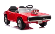 „Dodge Charger R/T“ akumuliatorinis automobilis DLS-K12 24 V, 7 Ah, raudonas-Elektromobiliai vaikams, Mašinos-e-vaikas