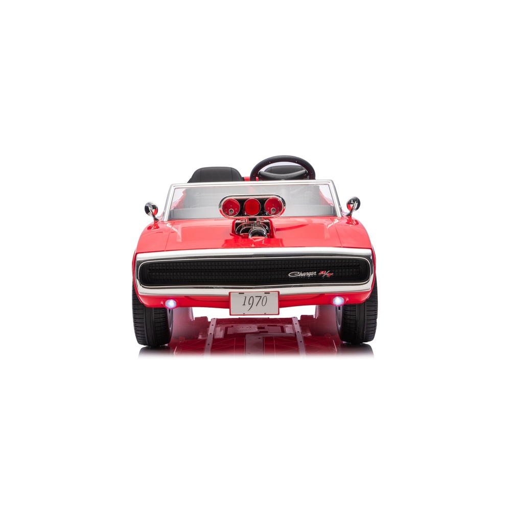 „Dodge Charger R/T“ akumuliatorinis automobilis DLS-K12 24 V, 7 Ah, raudonas-Elektromobiliai vaikams, Mašinos-e-vaikas