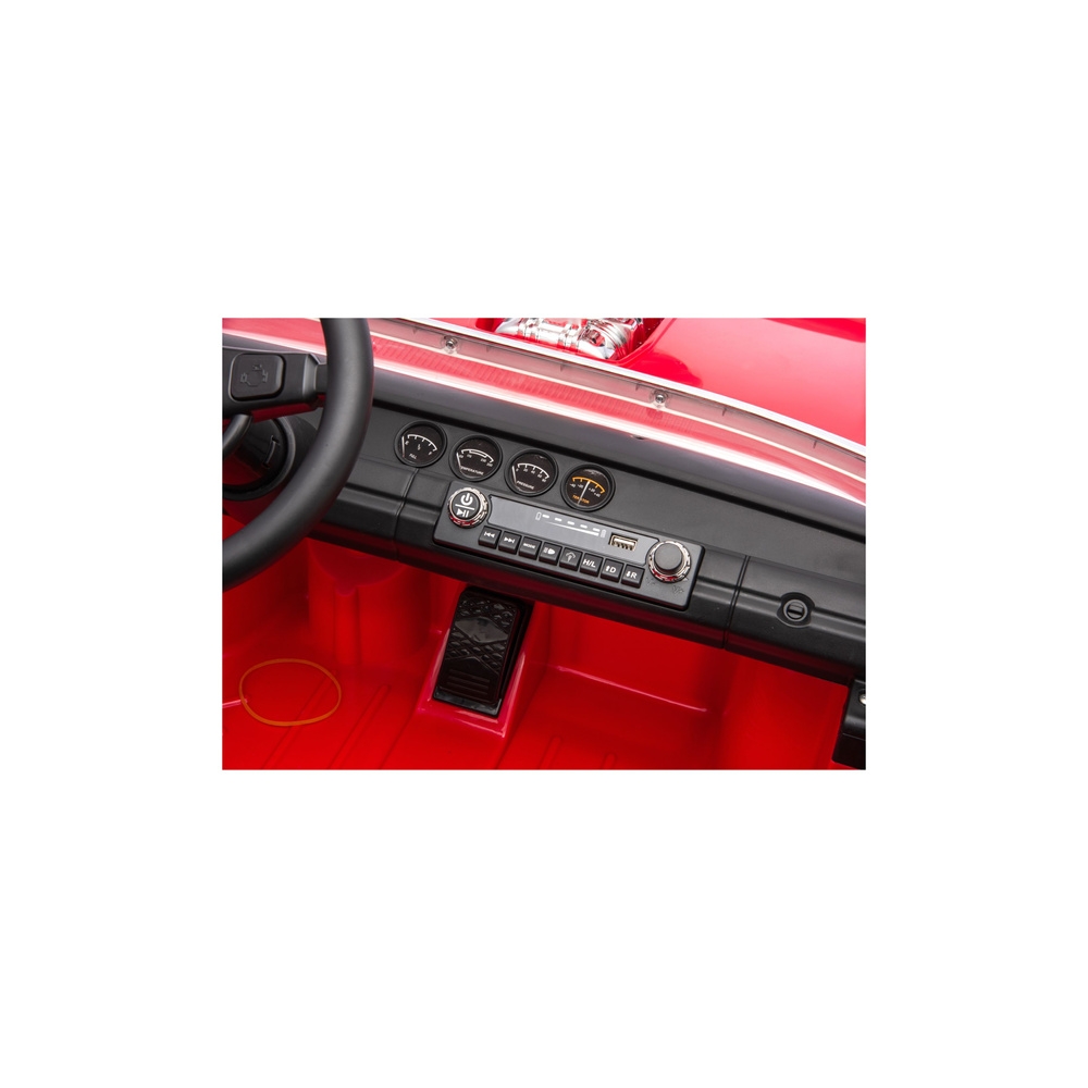 „Dodge Charger R/T“ akumuliatorinis automobilis DLS-K12 24 V, 7 Ah, raudonas-Elektromobiliai vaikams, Mašinos-e-vaikas