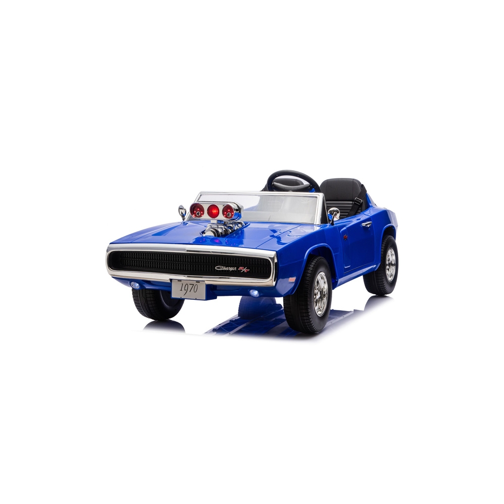 „Dodge Charger R/T“ akumuliatorinis automobilis DLS-K12 24 V, 7 Ah, mėlynas-Elektromobiliai vaikams, Mašinos-e-vaikas