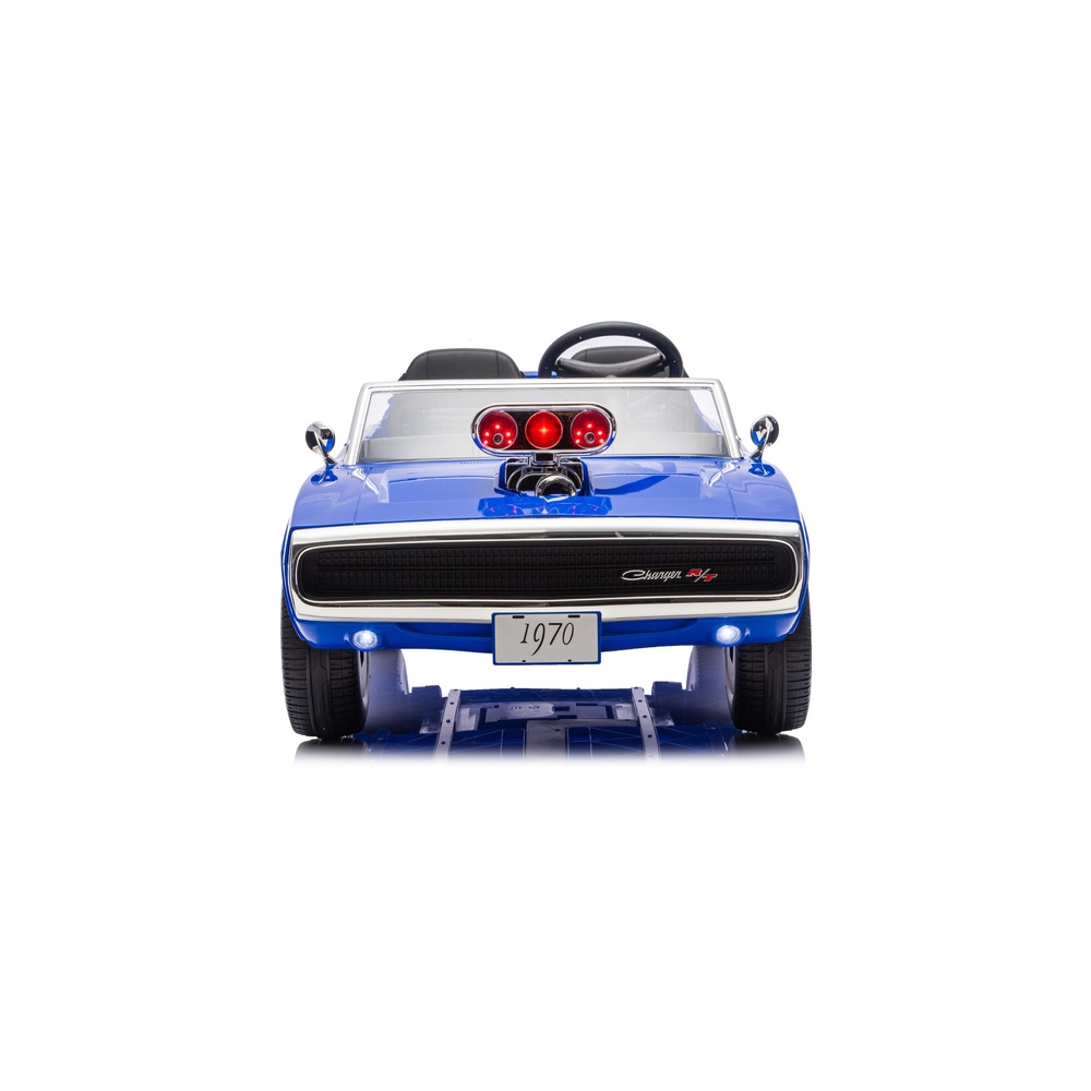 „Dodge Charger R/T“ akumuliatorinis automobilis DLS-K12 24 V, 7 Ah, mėlynas-Elektromobiliai vaikams, Mašinos-e-vaikas