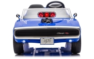 „Dodge Charger R/T“ akumuliatorinis automobilis DLS-K12 24 V, 7 Ah, mėlynas-Elektromobiliai vaikams, Mašinos-e-vaikas
