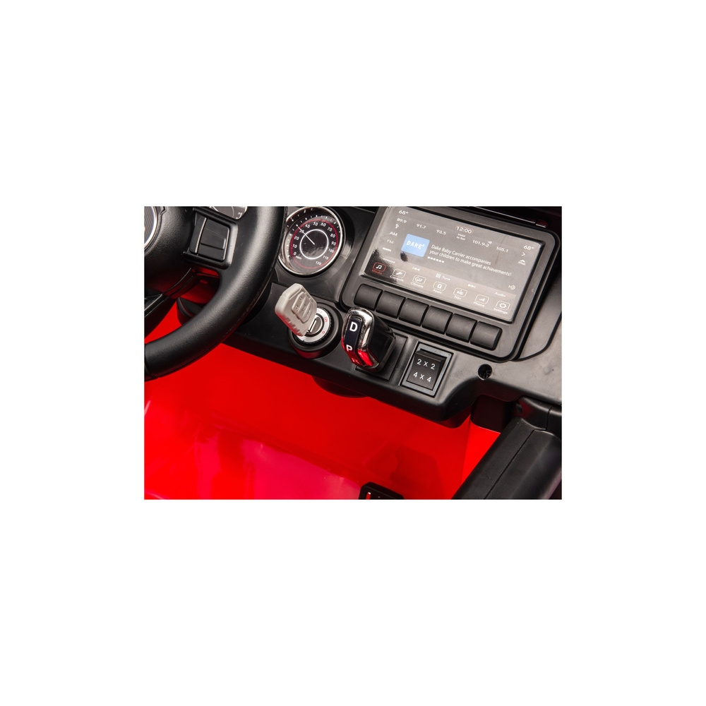 Elektromobilis Jeep Rubicon 4x4 DK-JWR556 4x200W 24V, Red-Elektromobiliai vaikams, Visureigiai-e-vaikas