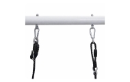 Sodo sūpynės Gando lizdas – 2-in-1 sėdynė su rėmu, baltos spalvos, 210 x 170 cm-Žaislai, Lauko žaislai, Sūpynės-e-vaikas