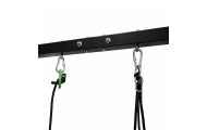 Sodo sūpynės Gando lizdas – 2-in-1 sėdynė su rėmu, juodas rėmas, 260 x 173 cm-Žaislai, Lauko žaislai, Sūpynės-e-vaikas