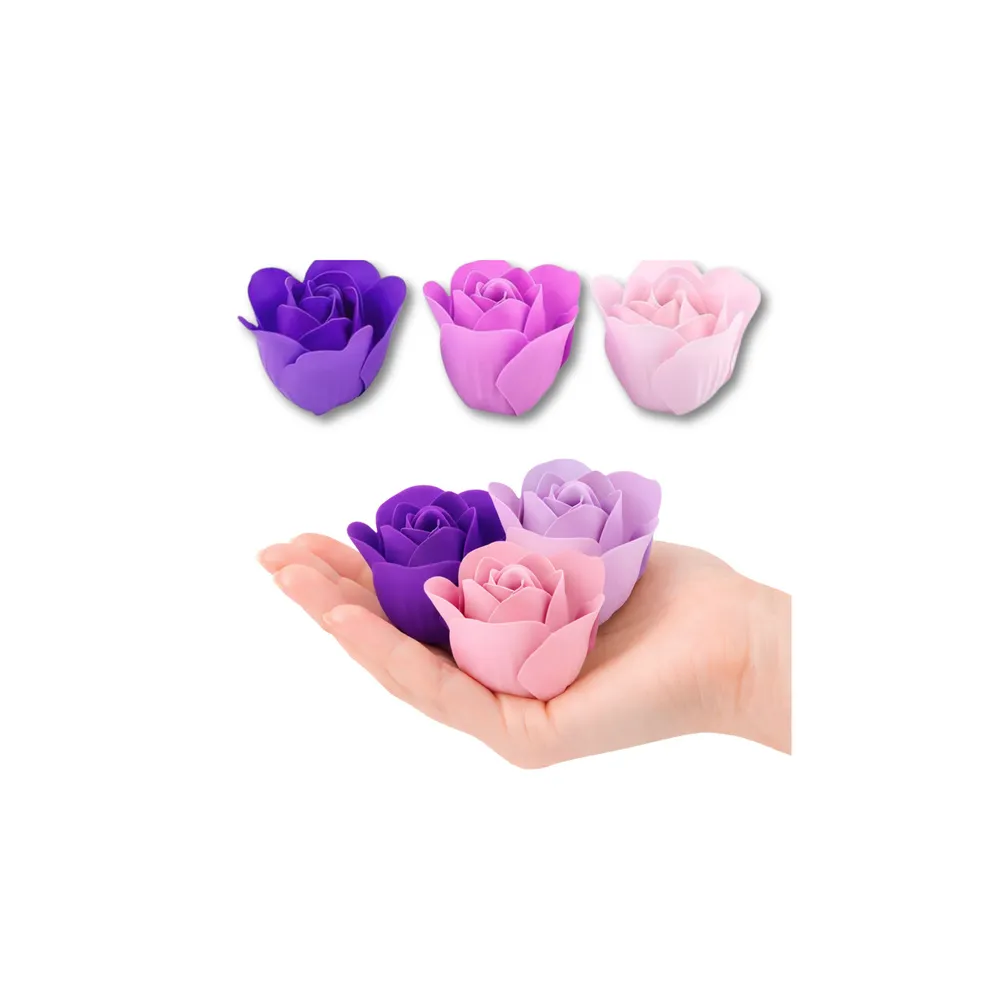 Flower Box Wieczne Pachnące Róże Kwiaty w Pudełku Fioletowe 18 szt.