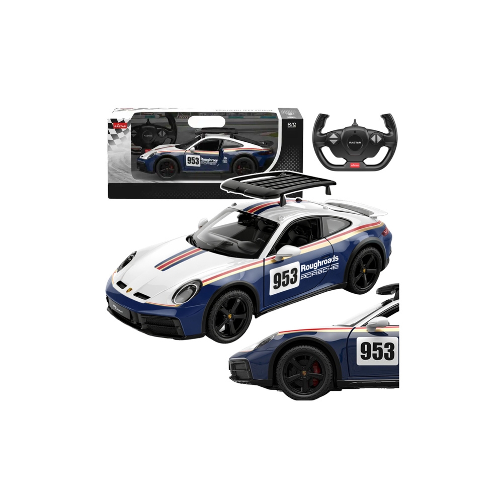 Nuotoliniu būdu valdomas automobilis Porsche 911 Dakar Performance RC Rastar, mastelis 1:14-Žaislai, Auto ir transporto žaislai,