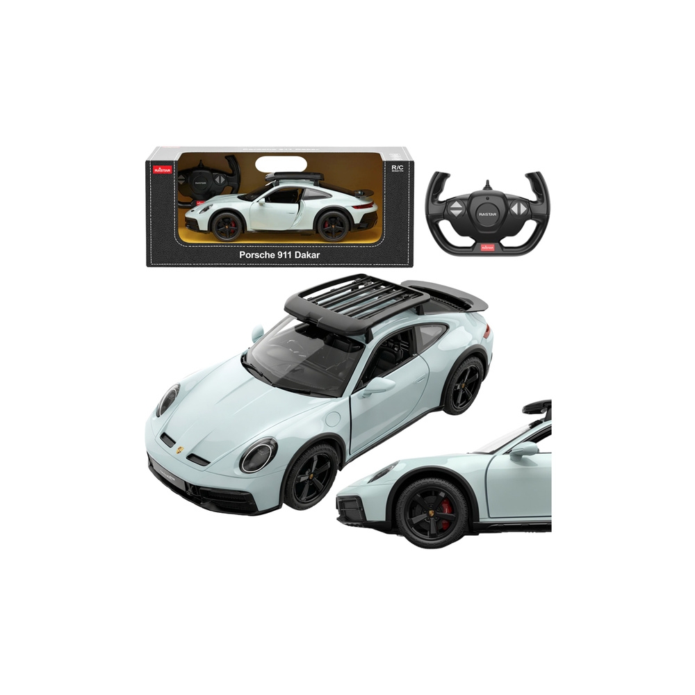 Nuotoliniu būdu valdomas automobilis Porsche 911 Dakar standart RC Rastar 1:14-Žaislai, Auto ir transporto žaislai, Valdomos rad