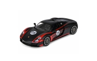 Nuotoliniu būdu valdomas automobilis Porsche 918 Spyder Performance RC, juodos spalvos, „Rastar“, 1:14