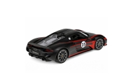 Nuotoliniu būdu valdomas automobilis Porsche 918 Spyder Performance RC, juodos spalvos, „Rastar“, 1:14
