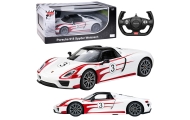 Auto Porsche 918 Spyder Performance Zdalnie Sterowane RC Białe Rastar 1:14