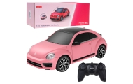 Auto Volkswagen Beetle UV Sensitive Zdalnie Sterowane RC Różowe Rastar 1:24