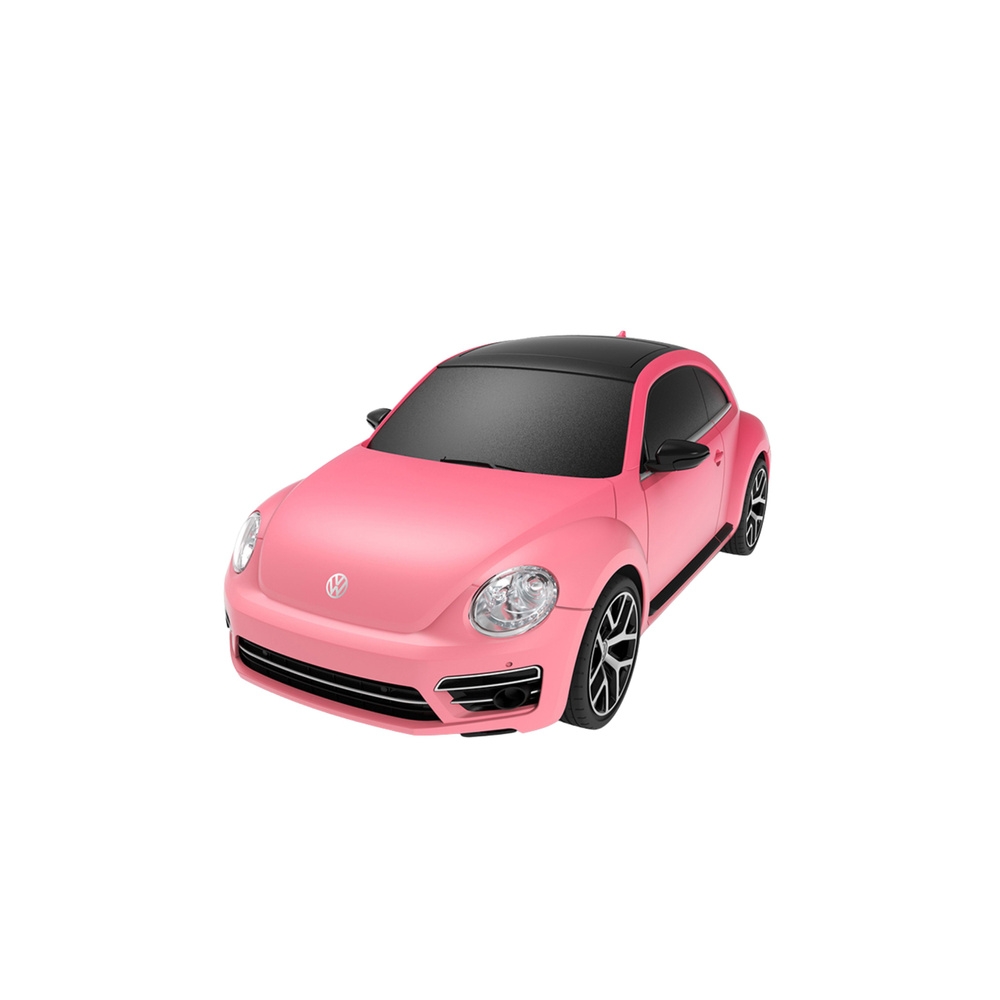 Nuotoliniu būdu valdomas Volkswagen Beetle automobilis, jautrus UV spinduliams, RC, rožinis, „Rastar“, 1:24-Žaislai, Auto ir tra