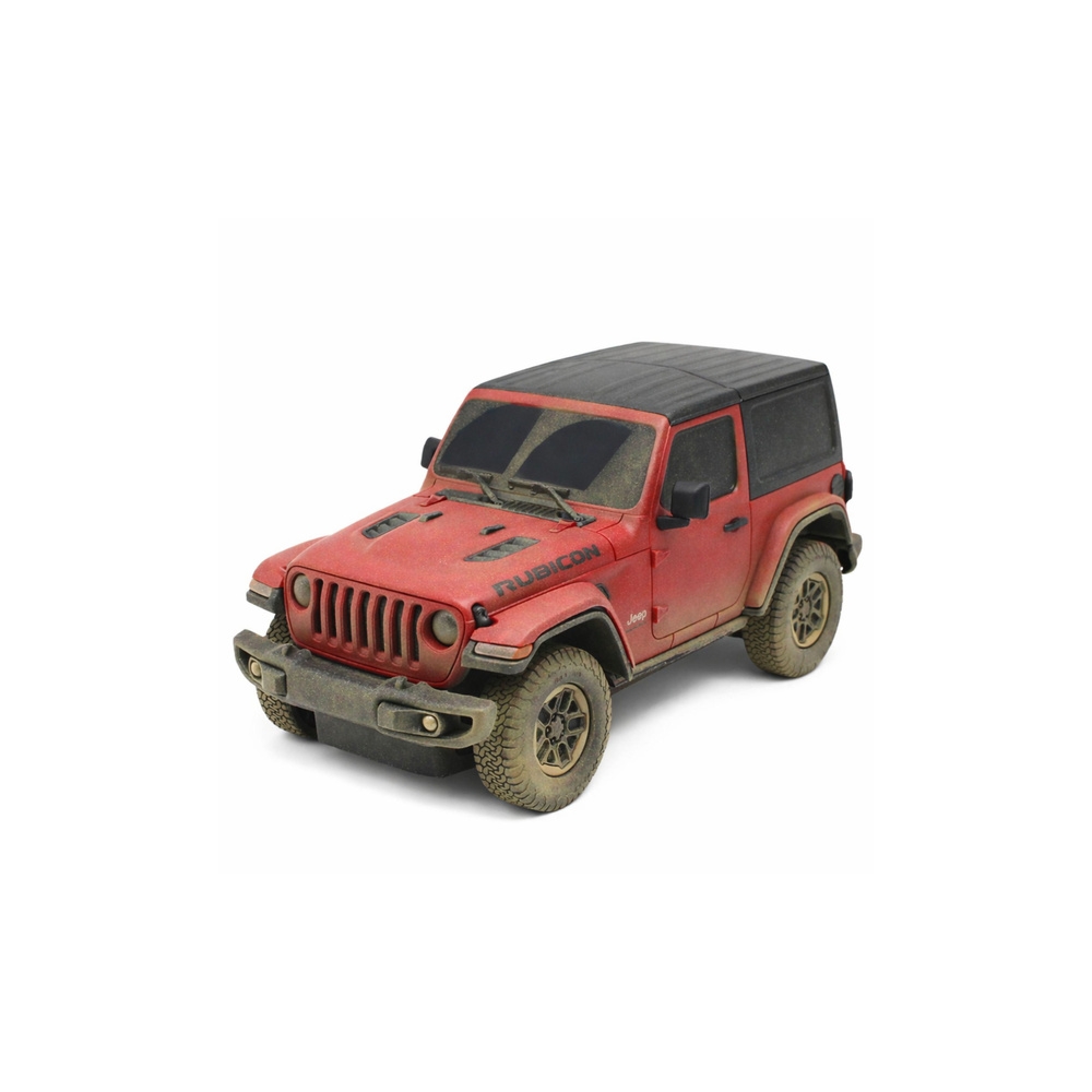 Nuotoliniu būdu valdomas automobilis JEEP Wrangler Rubicon-Muddy, raudonos spalvos, „Rastar“, mastelis 1:24-Žaislai, Auto ir tra
