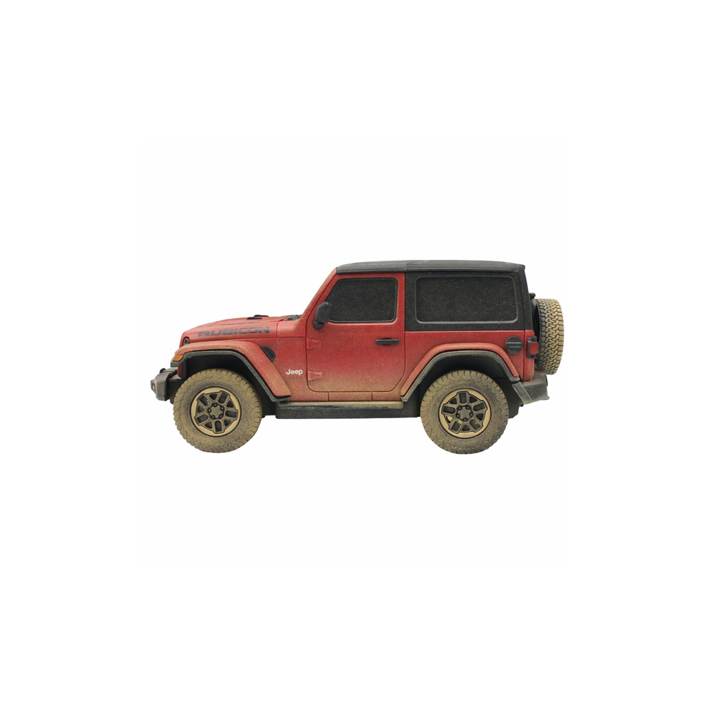 Nuotoliniu būdu valdomas automobilis JEEP Wrangler Rubicon-Muddy, raudonos spalvos, „Rastar“, mastelis 1:24-Žaislai, Auto ir tra