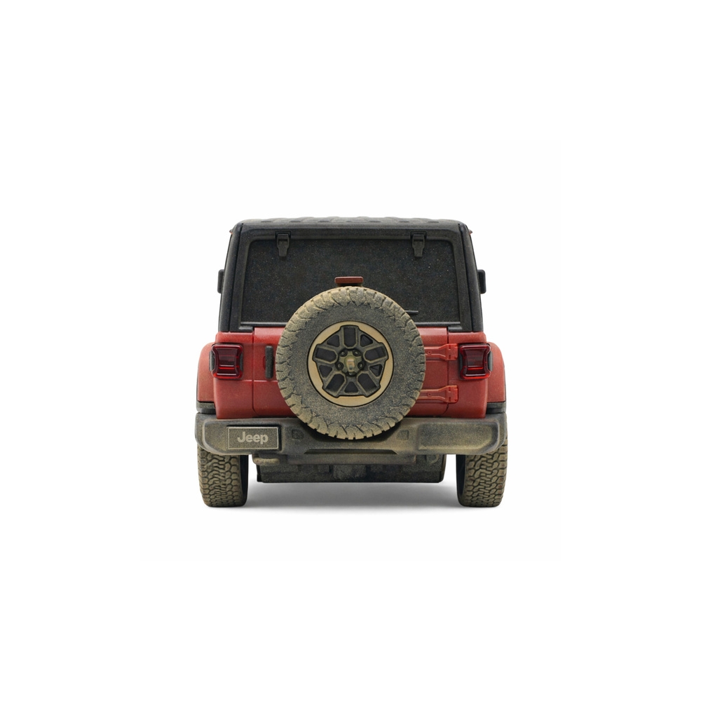 Nuotoliniu būdu valdomas automobilis JEEP Wrangler Rubicon-Muddy, raudonos spalvos, „Rastar“, mastelis 1:24-Žaislai, Auto ir tra