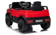„Mercedes Unimog“ akumuliatorinis automobilis HM7588, 6 V, 4 Ah, raudonas-Elektromobiliai vaikams, Visureigiai-e-vaikas