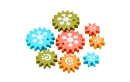 Kreatywne Puzzle Geometryczne Mozaika Koła Zębate Układanka 25 el.