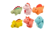 Zestaw Gumowe Dinozaury Edukacyjne Do Kąpieli Zabawy Pastelowe 6 szt.