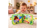 Książeczka Edukacyjna Sensoryczna Filcowa 3D Dzikie Zwierzęta