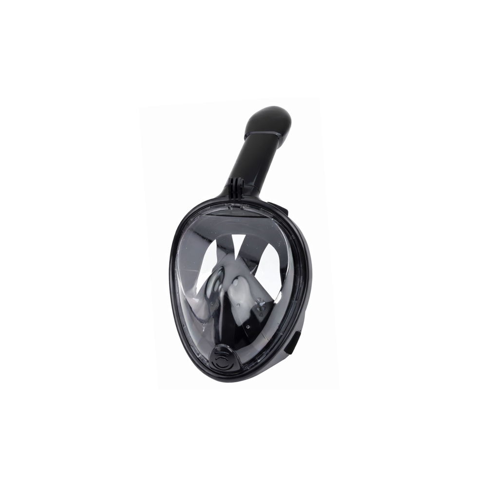 Maska Do Snorkelingu Nurkowania Pełnotwarzowa System AntiFog Czarna L/XL