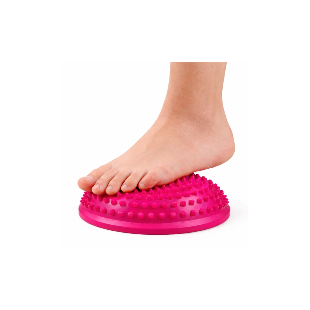 Sensorinis pusrutulis masažui ir pusiausvyros pratimams 16 cm, rožinis-Žaislai, Lauko žaislai, Lauko žaidimai ir sporto prekės, 