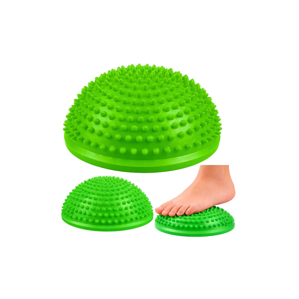Sensorinis pusrutulis masažui ir pusiausvyros pratimams 16 cm, žalias-Žaislai, Lauko žaislai, Lauko žaidimai ir sporto prekės, Ž