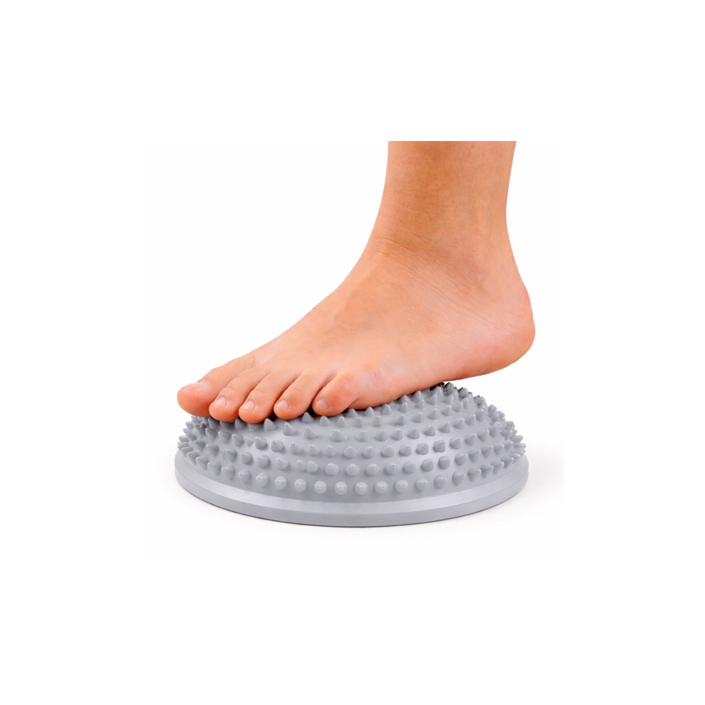 Półkula Sensoryczna Do Masażu Ćwiczeń Równowagi Szara 16 cm
