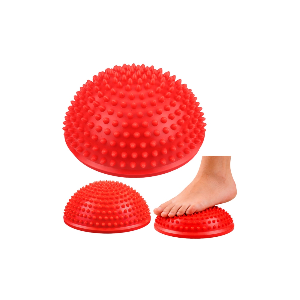 Sensorinis pusrutulis masažui ir pusiausvyros pratimams 16 cm, raudonas-Žaislai, Lauko žaislai, Lauko žaidimai ir sporto prekės,