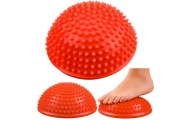 Sensorinis pusrutulis masažui ir pusiausvyros pratimams 16 cm, oranžinis-Žaislai, Lauko žaislai, Lauko žaidimai ir sporto prekės