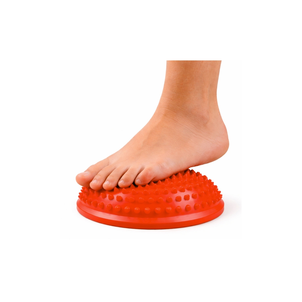 Sensorinis pusrutulis masažui ir pusiausvyros pratimams 16 cm, oranžinis-Žaislai, Lauko žaislai, Lauko žaidimai ir sporto prekės